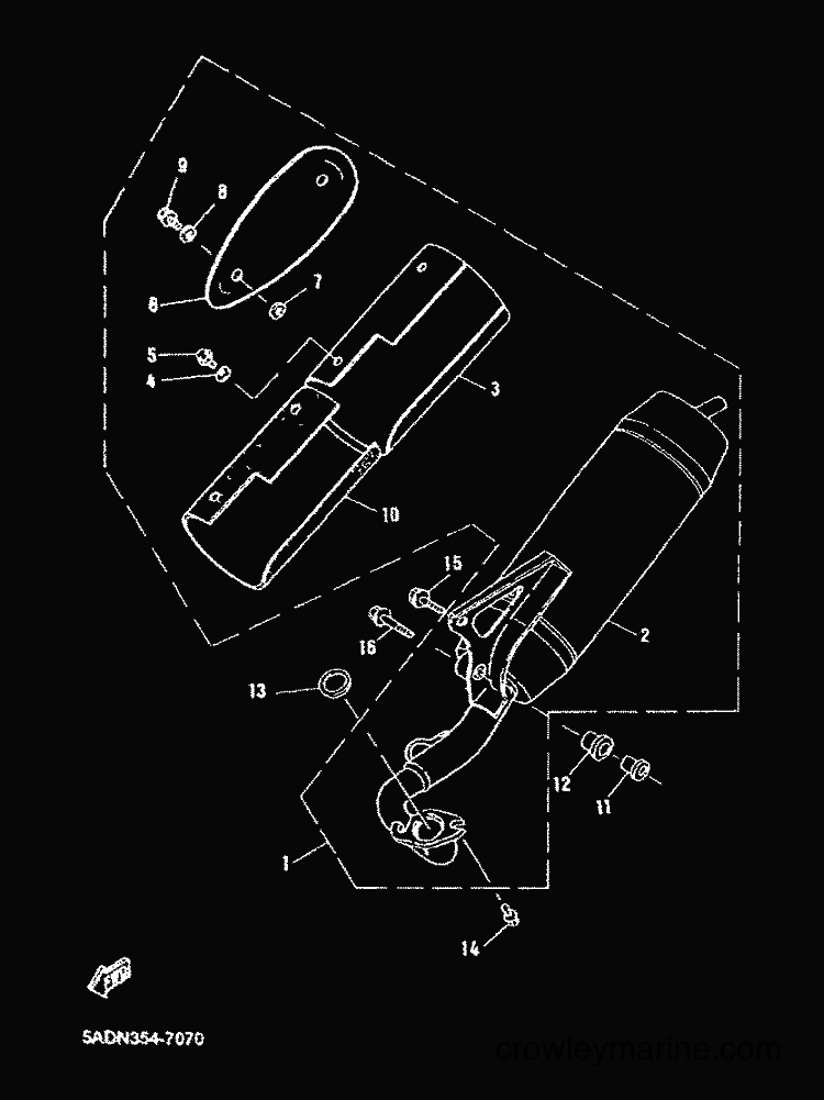 2001 Scooter YN50 - YN50 (5MR3) [010] - EXHAUST