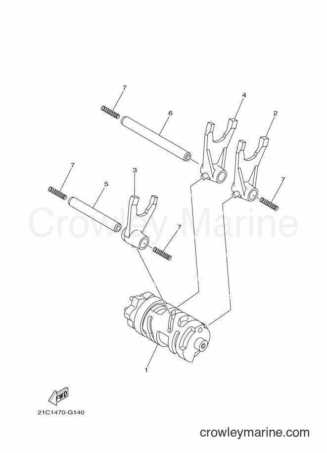 2012 Street Bike FZ16 - FZ16 (45P2) [010] - SHIFT CAM & FORK