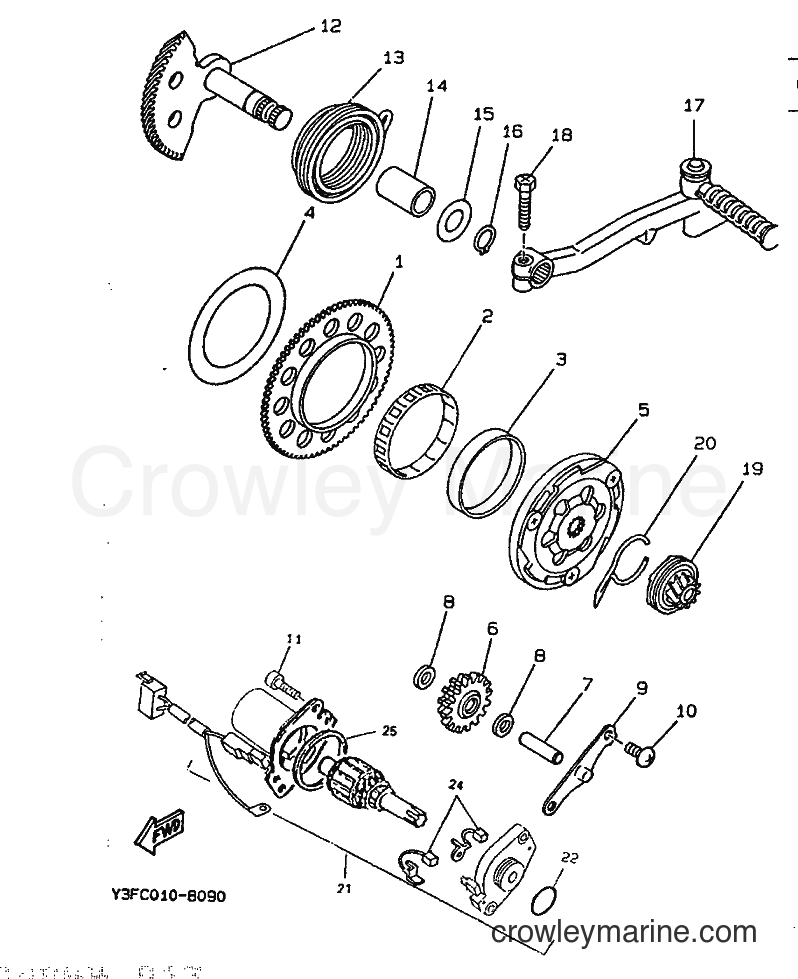 1994 Scooter CW65 - CW65 (4GP2) [999] - STARTER
