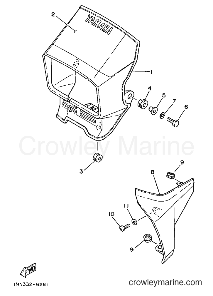 1987 Scooter DT50M - DT50M (2UM) [999] - COWLING 1