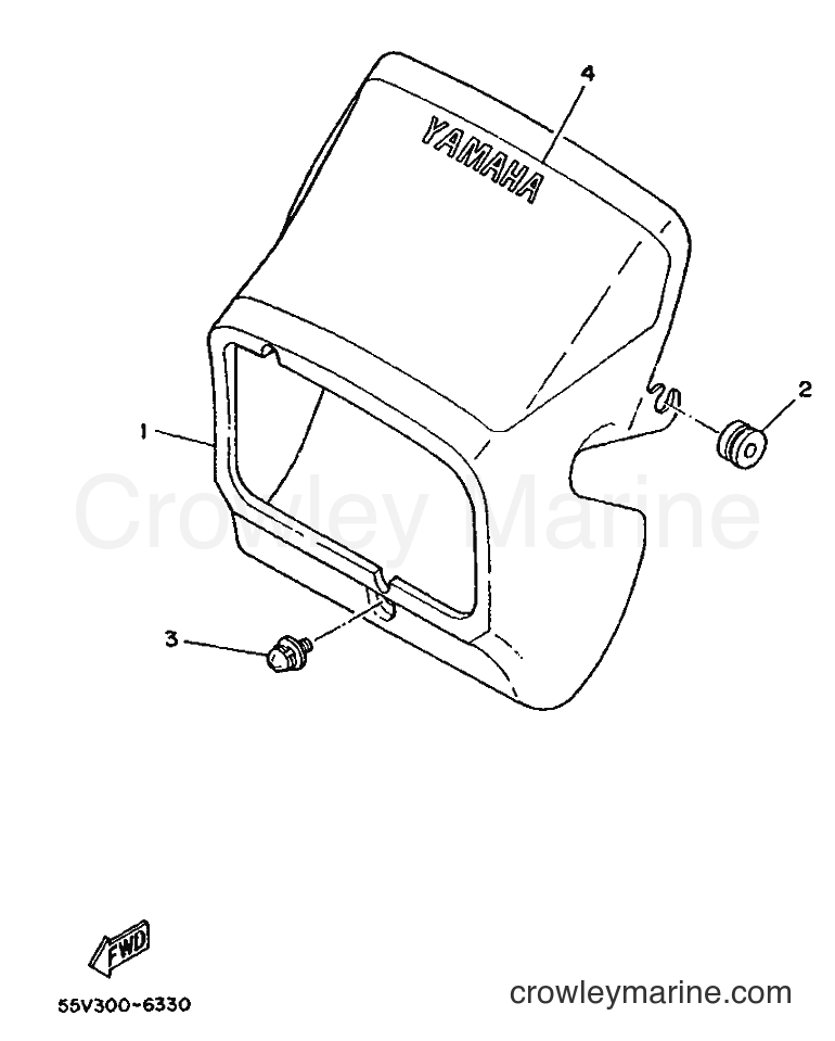 1988 Dirt Bike XT350 - XT350 (55V0) [080] - COWLING 1