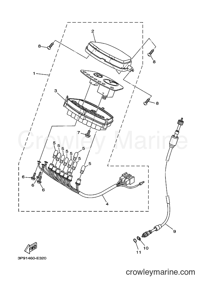 Yamaha Motors T110LE (45C1) [010] - METER
