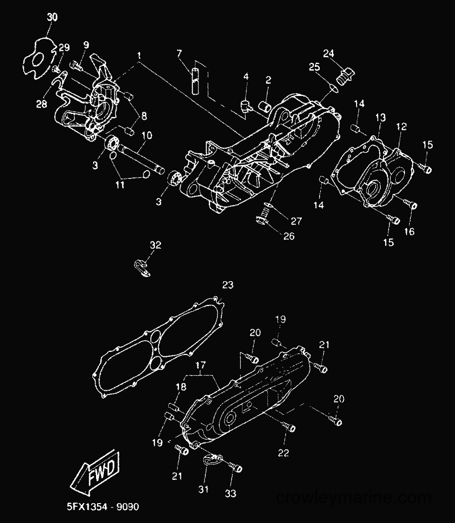 Yamaha Motors CW50RS (5FXE) [010] - CRANKCASE