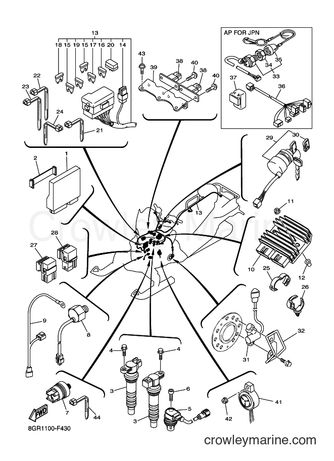 Yamaha Motors RT50MP (8GR1) [020] - ELECTRICAL 1