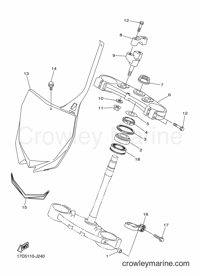 2011 Dirt Bike YZ250F - YZ250F (17DE) [010] - STEERING