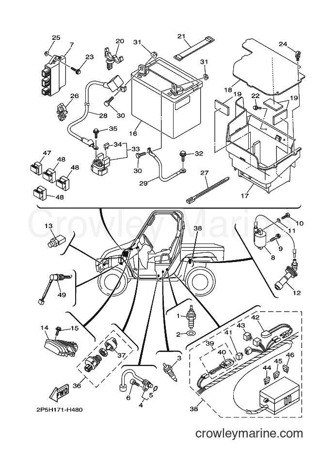 2009 ATV YXR450F - YXR450F (2P5H) [010] - ELECTRICAL 1