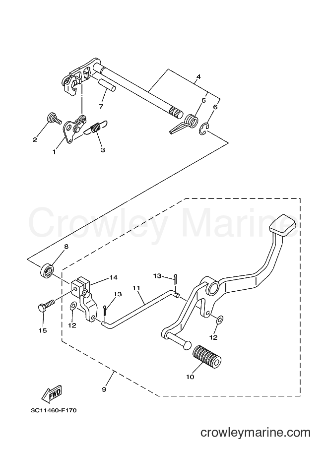 2007 Street Bike FZ150 - FZ150 (3C11) [010] - SHIFT SHAFT