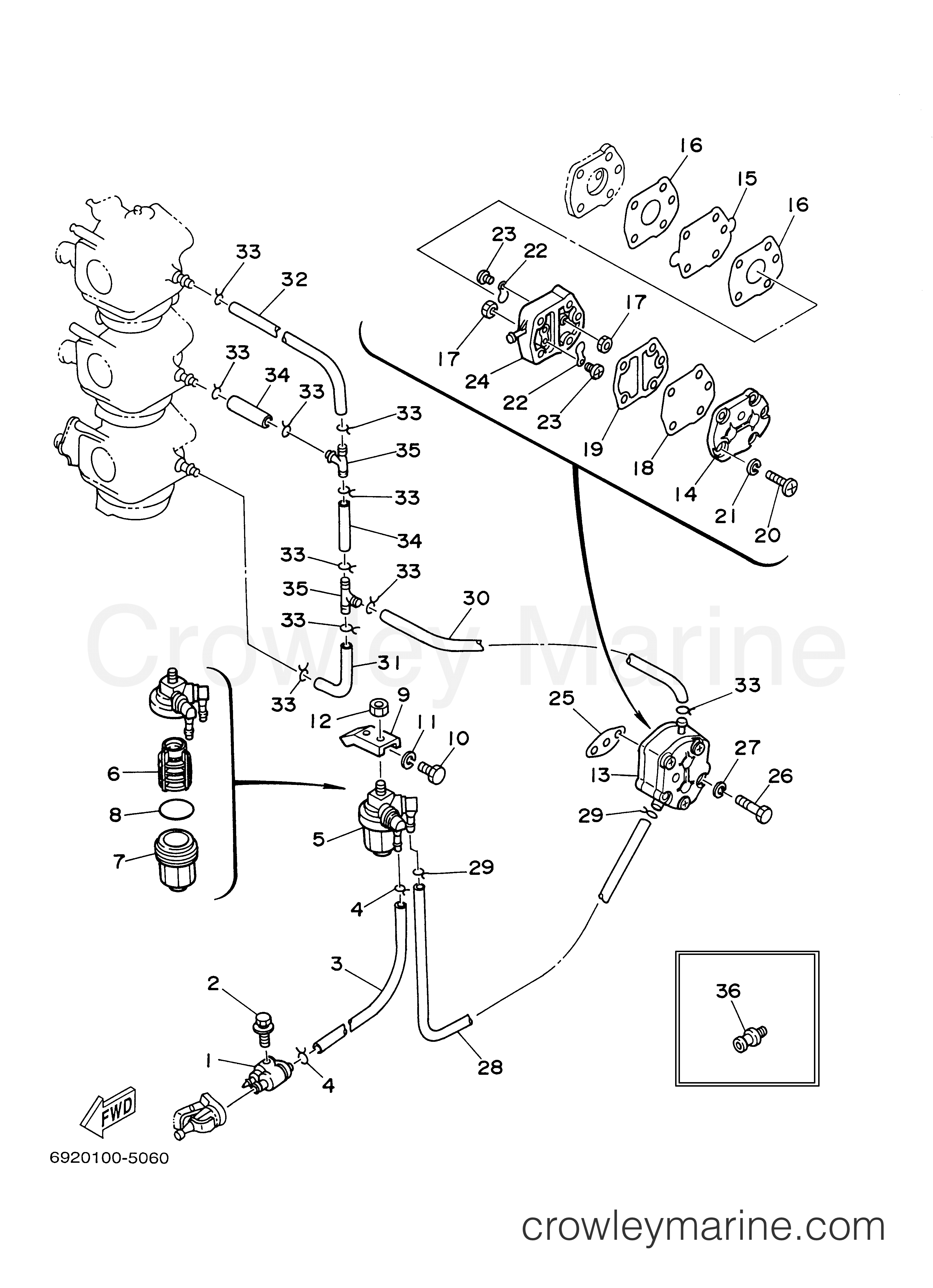 Yamaha Motors E75MLHY - FUEL 1
