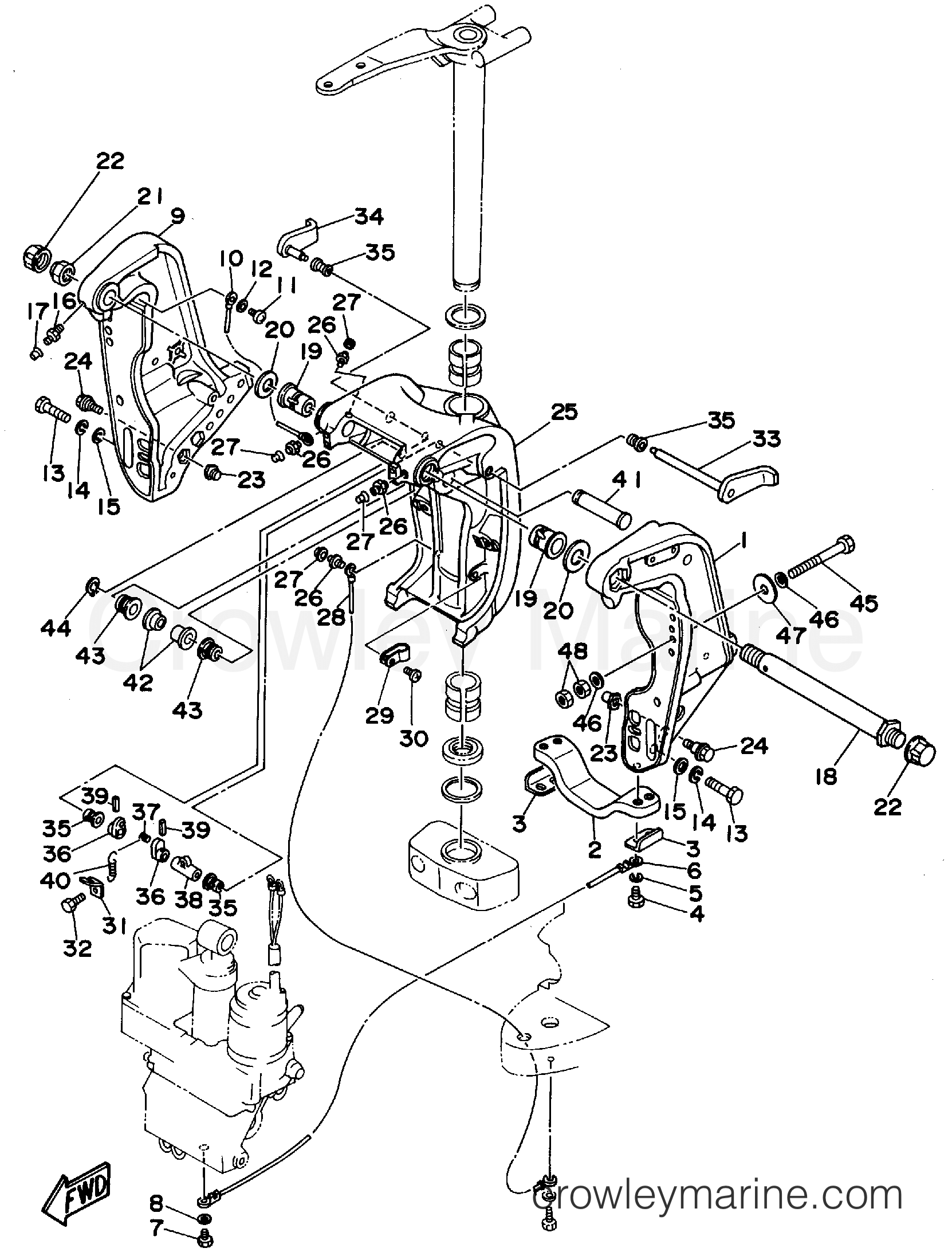 Yamaha Motors C115TXRS - BRACKET 1