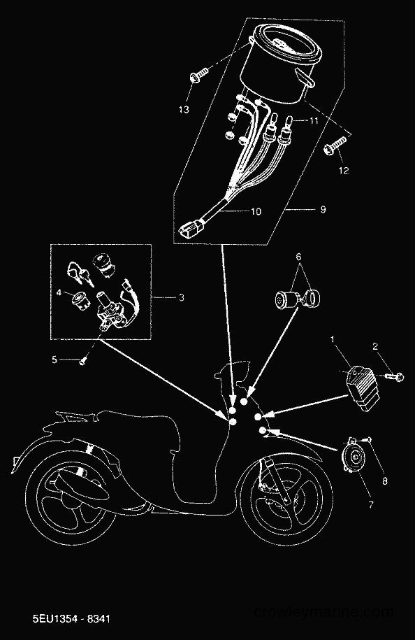 2000 Scooter YH50 - YH50 (5LD5) [020] - ELECTRICAL 1