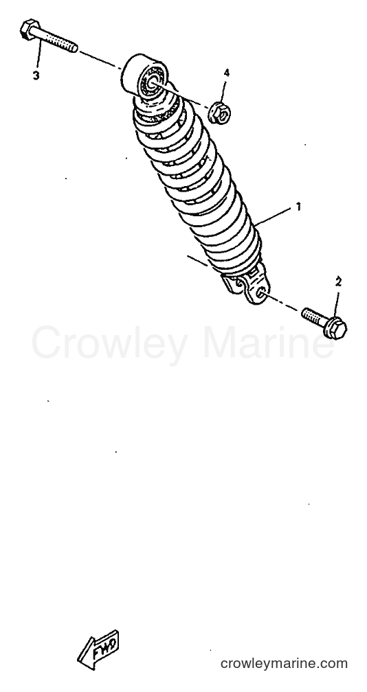 1998 Scooter CW50RSP - CW50RSP (4URD) [999] - REAR SUSPENSION