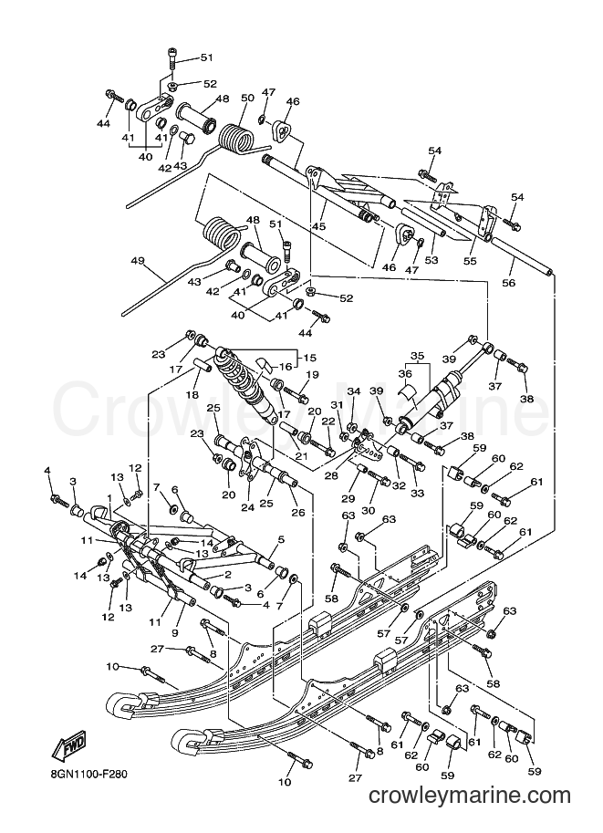 Yamaha Motors RT50FX (8GN1) [020] - TRACK SUSPENSION 2