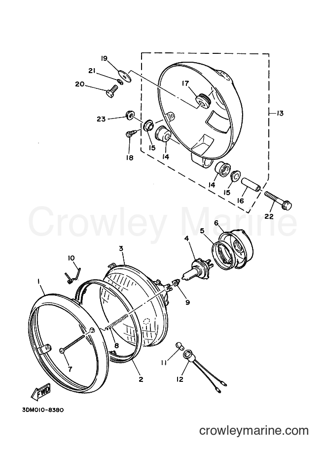 Yamaha Motors XV250S (3LSM) [080] - HEADLIGHT