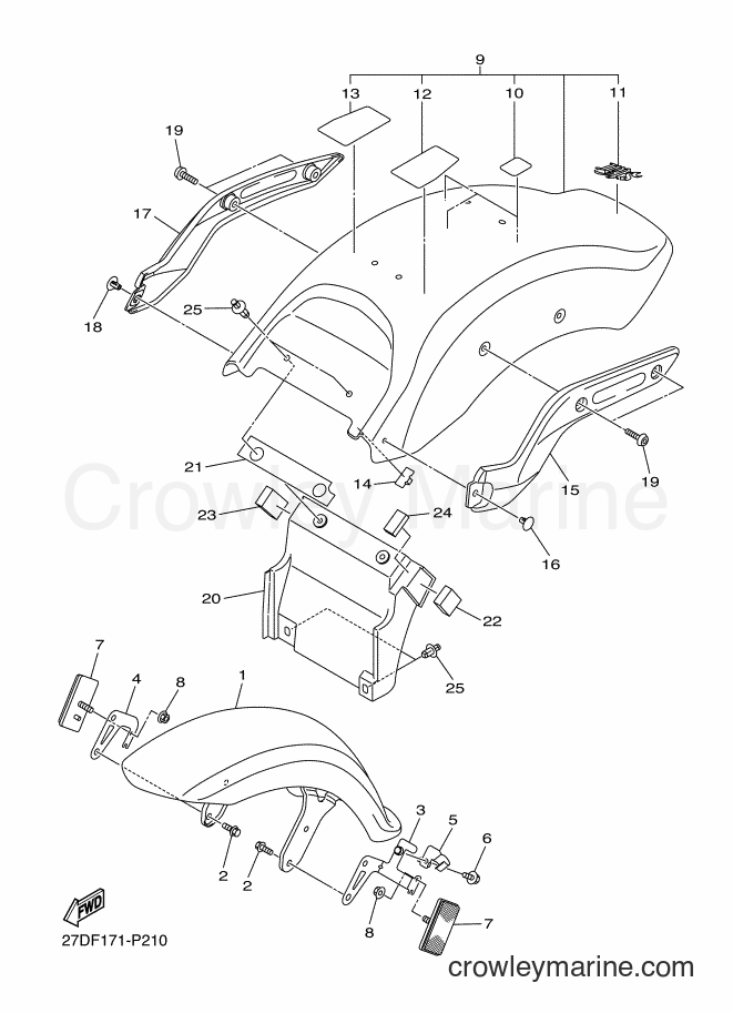 Yamaha Motors XVS1300CU (27DF) [010] - FENDER