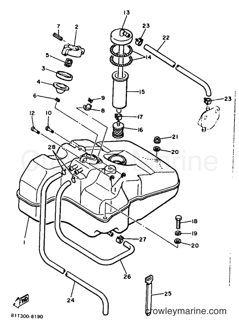 1991 Snowmobile SR540 - SR540 (86P3) [010] - FUEL TANK