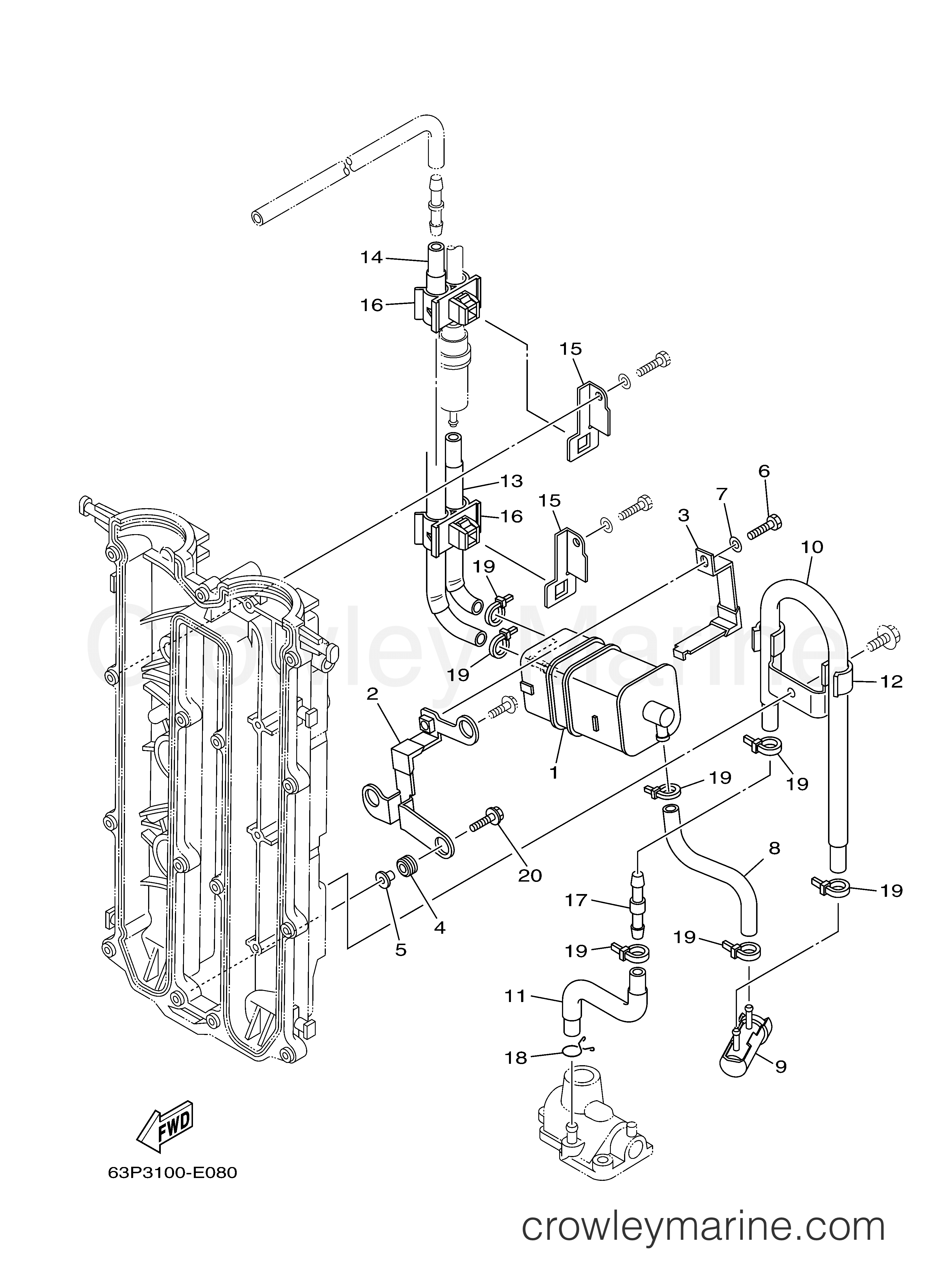 Yamaha Motors LF150TXR - INTAKE 2