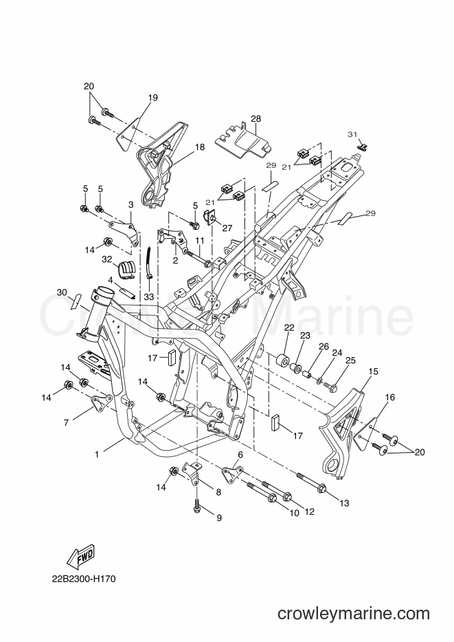 2009 Dirt Bike WR125X - WR125X (22B2) [030] - FRAME