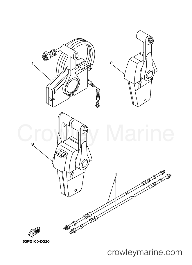 Yamaha Motors LF225TXRD (69K4) [030] - REMOTE CONTROL BOX