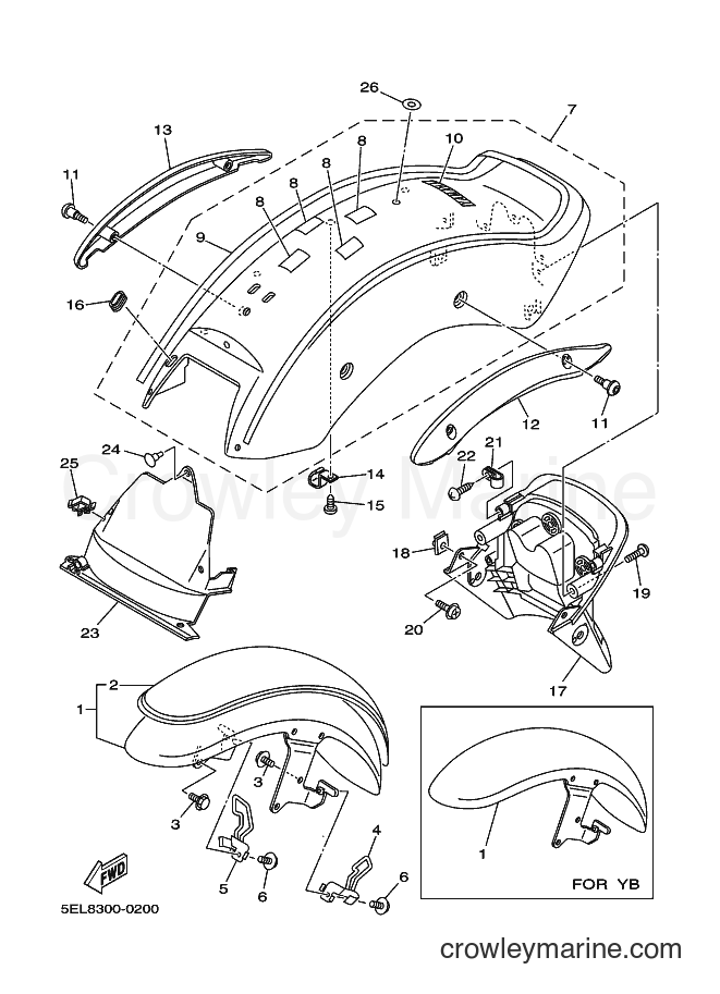 Yamaha Motors XVS1100 (5EL8) [040] - FENDER