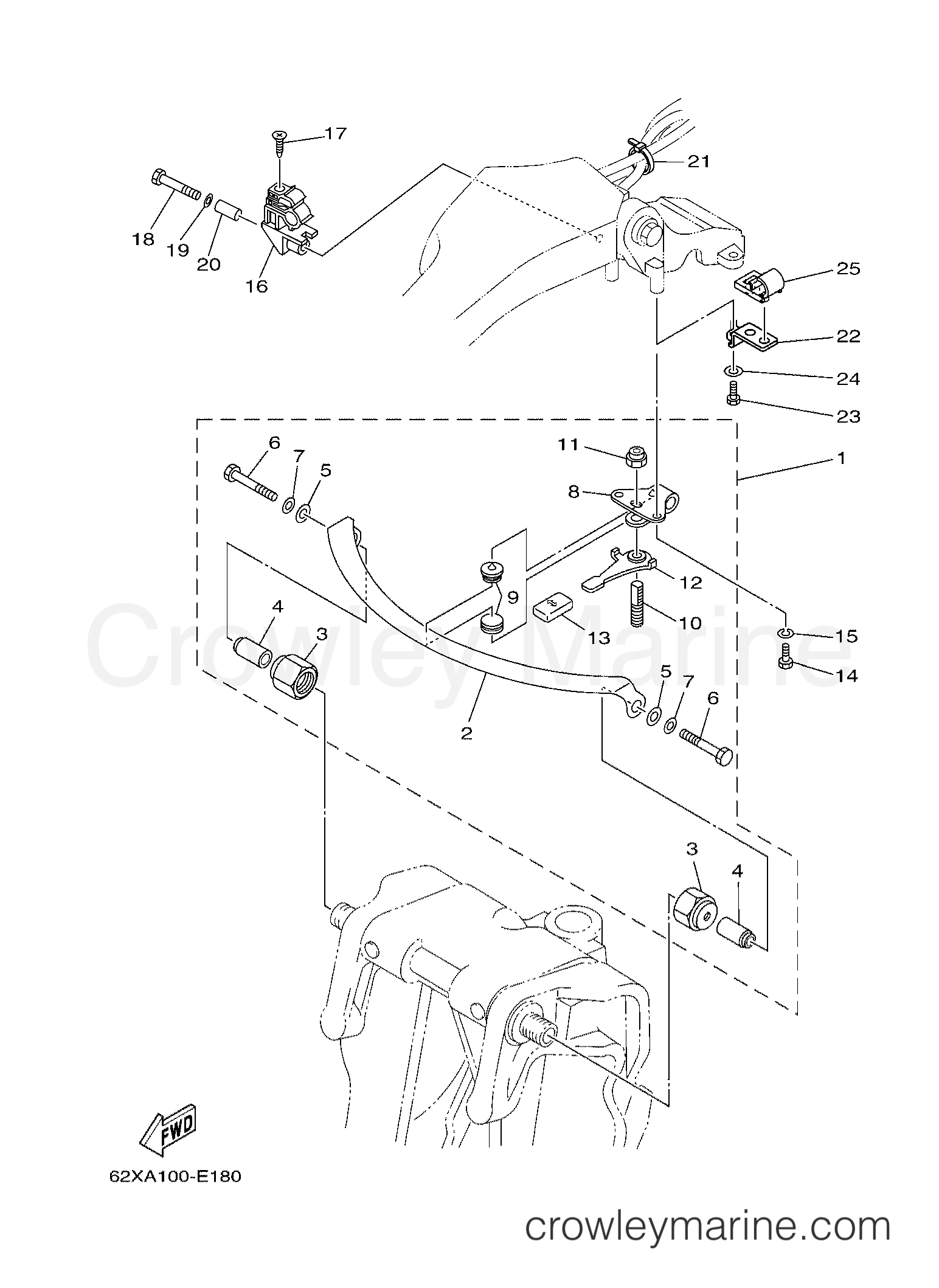 Yamaha Motors Rigging 2007 - TILLER HANDLE STEERING FRICTION 50