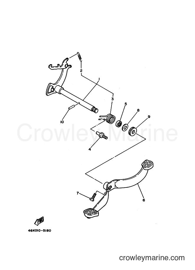 1986 Scooter T80 - T80 (2FL) [999] - SHIFT SHAFT