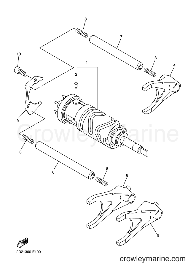 2007 Sport Bike FJR1300AS - FJR1300AS (2D2C) [010] - SHIFT CAM & FORK
