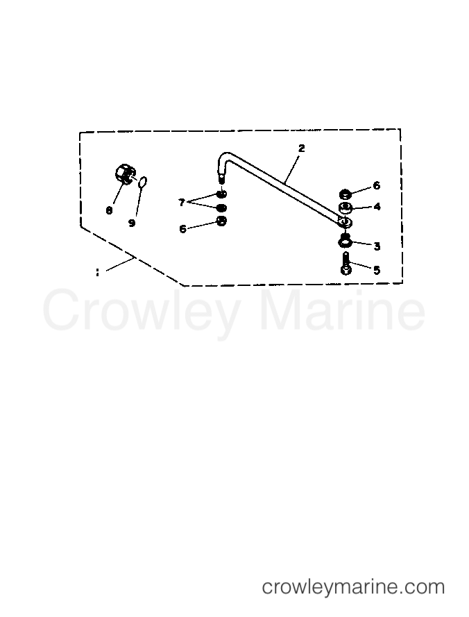Yamaha Motors 115TXRQ - STEERING GUIDE ATTACHMENT