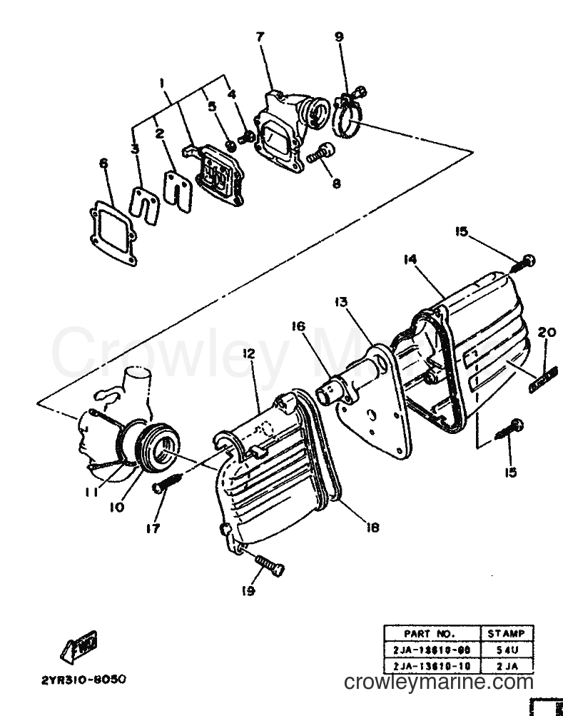 1988 Scooter CG50E - CG50E (2YR1) [999] - INTAKE
