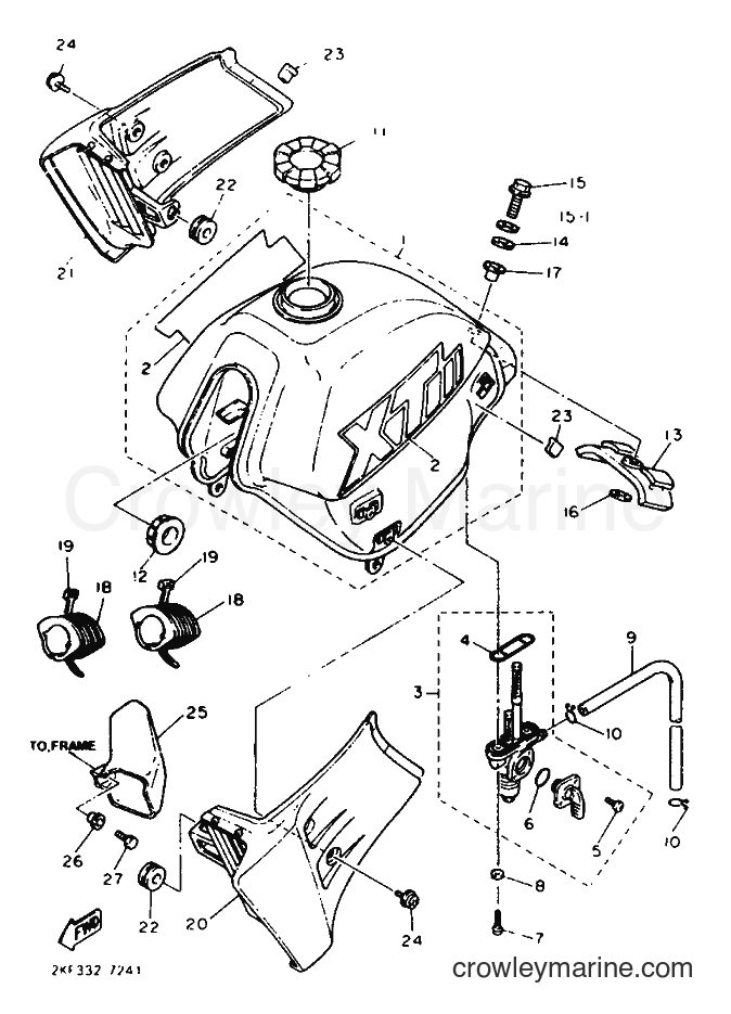 1987 Dirt Bike XT600N - XT600N (2NF) [999] - FUEL TANK
