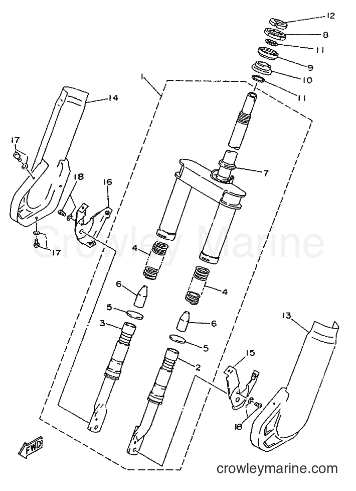 Yamaha Motors YA50F (4SN1) [999] - FRONT FORK