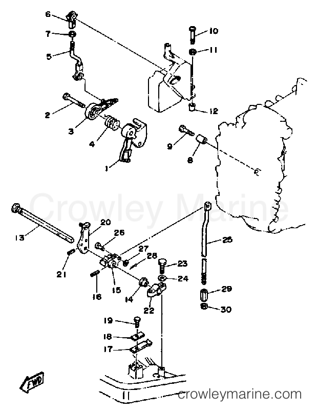 Yamaha Motors 40ELF - CONTROL ENGINE (40E 40ET)