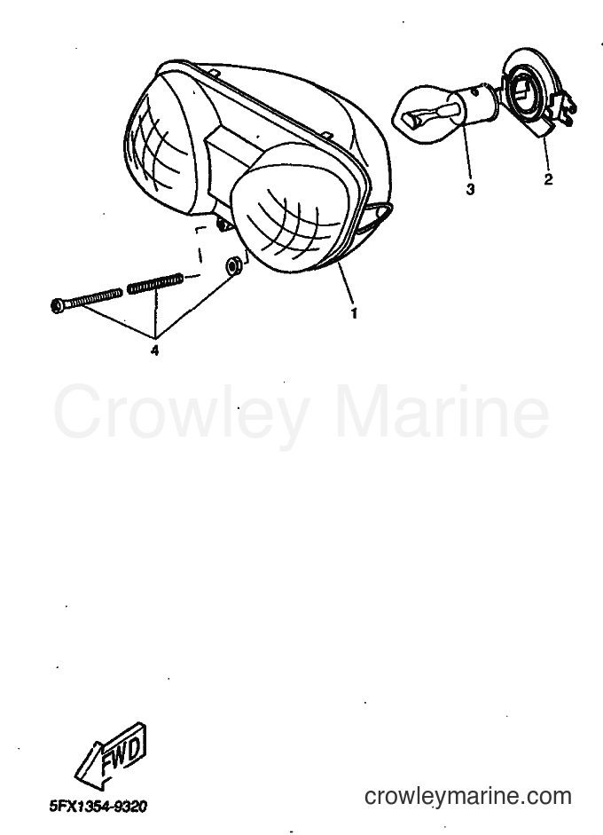 1999 Scooter CW50RS - CW50RS (5FX7) [010] - HEADLIGHT