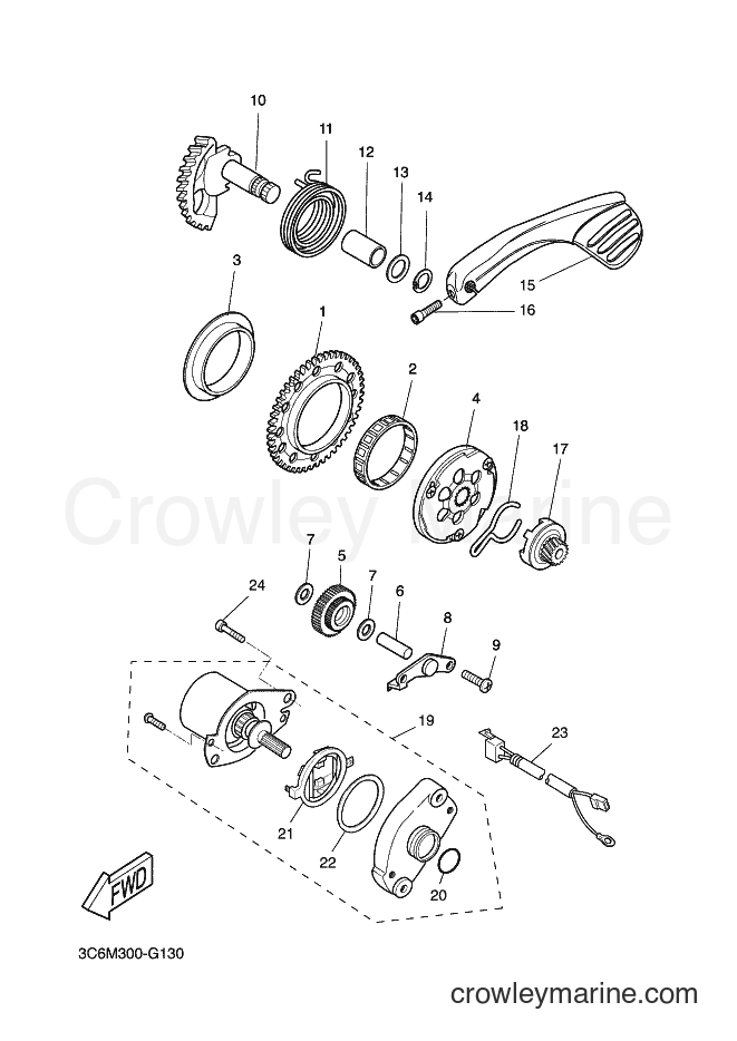 Yamaha Motors YQ50 (1BX7) [020] - STARTER