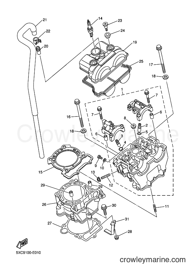 2006 Dirt Bike YZ250F - YZ250F (5XCA) [020] - CYLINDER