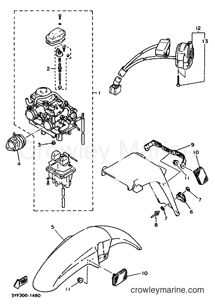 1992 Dirt Bike XTZ660 - XTZ660 (4BW2) [999] - ALTERNATE