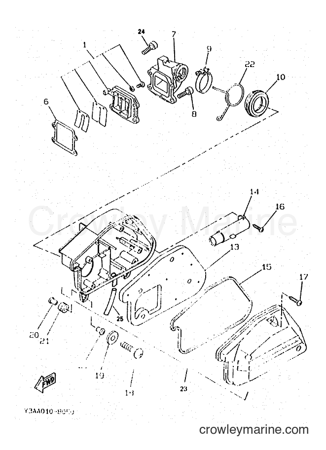 1995 Scooter CW50R - CW50R (4RU2) [010] - INTAKE