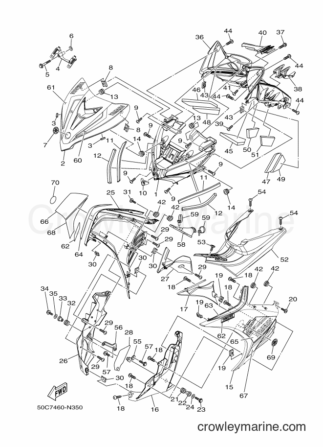 2014 Scooter T135HC - T135HC (50C7) [010] - LEG SHIELD