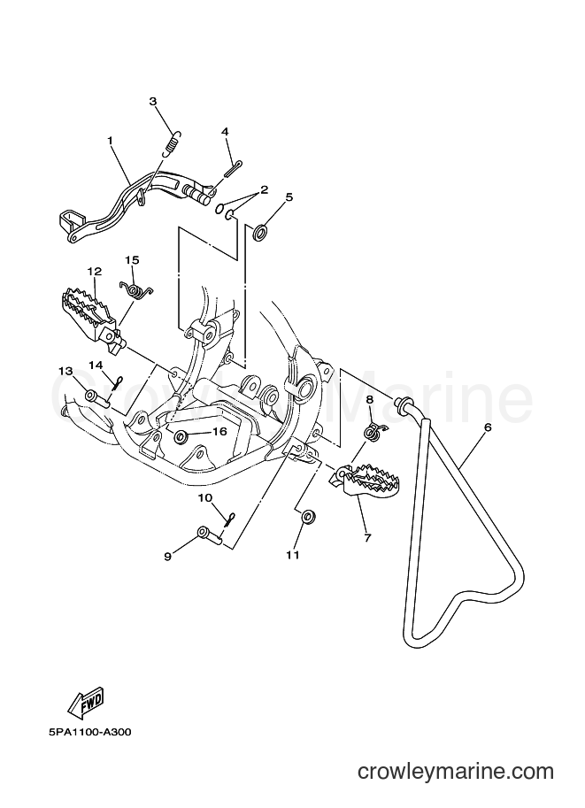 2014 Dirt Bike YZ85 - YZ85 (1SN7) [020] - STAND & FOOTREST