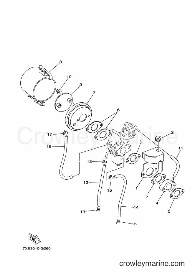 Yamaha Motors YS1070 (7XE3) [010] - INTAKE