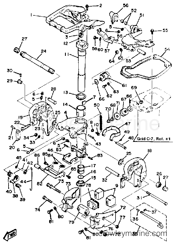 Yamaha Motors 25ELJ - BRACKET
