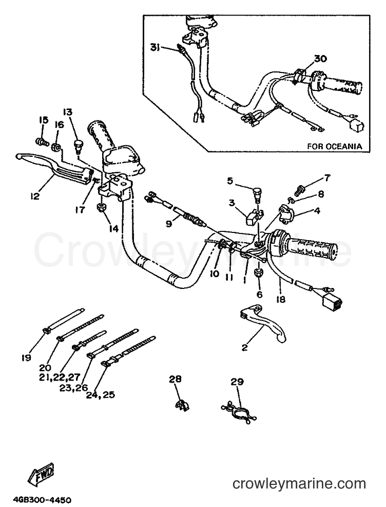1994 ATV YFM400FW - YFM400FW (4GB6) [010] - HANDLE SWITCH & LEVER