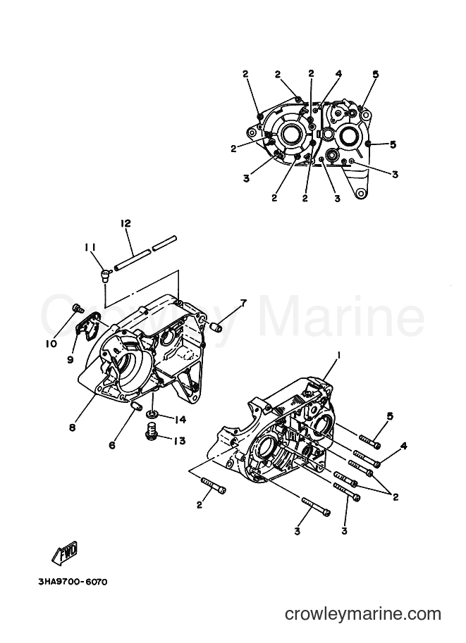 1999 Street Bike AG100F - AG100F (5HS1) [010] - CRANKCASE