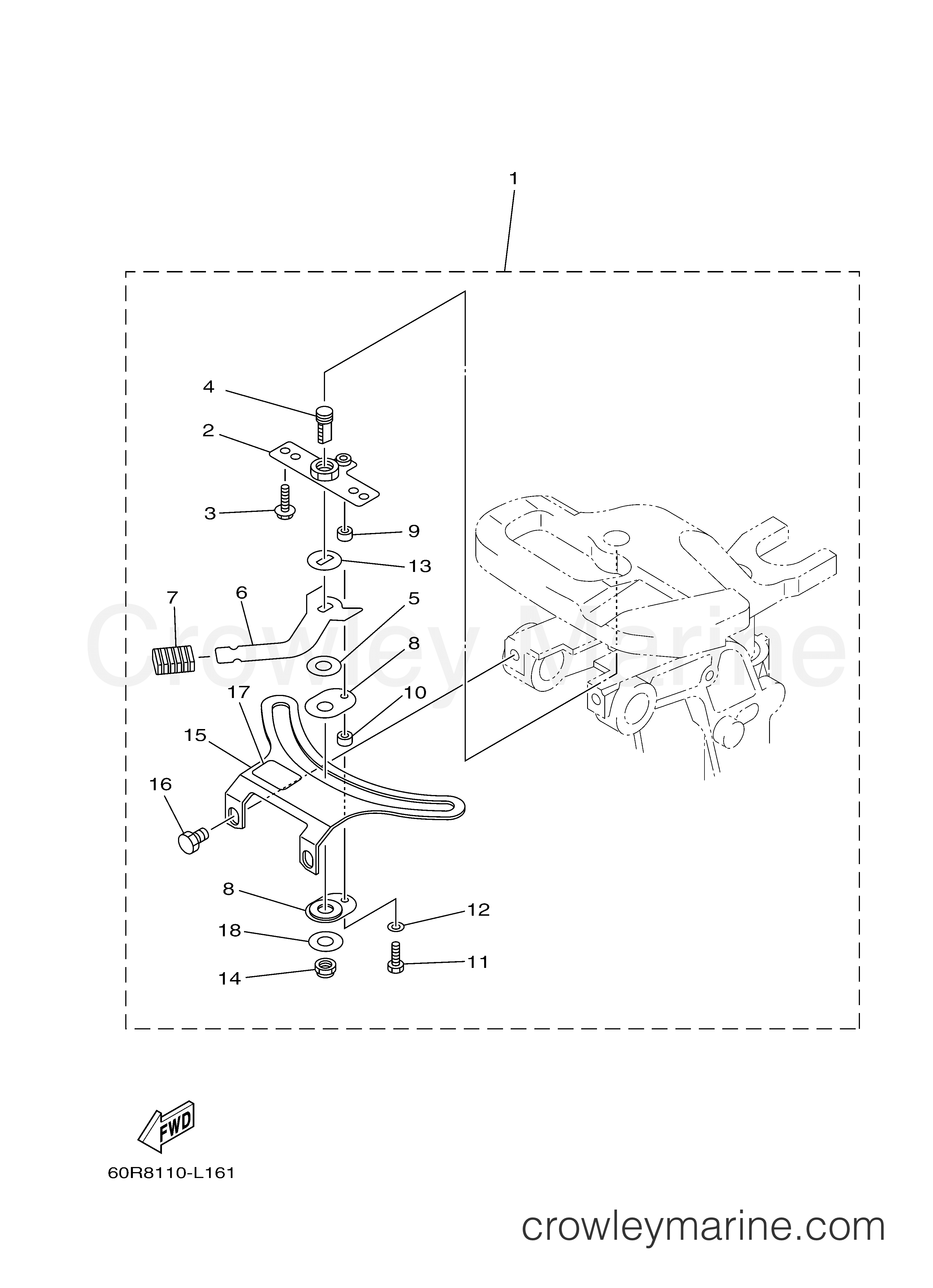 Yamaha Motors F8LMHA - STEERING FRICTION