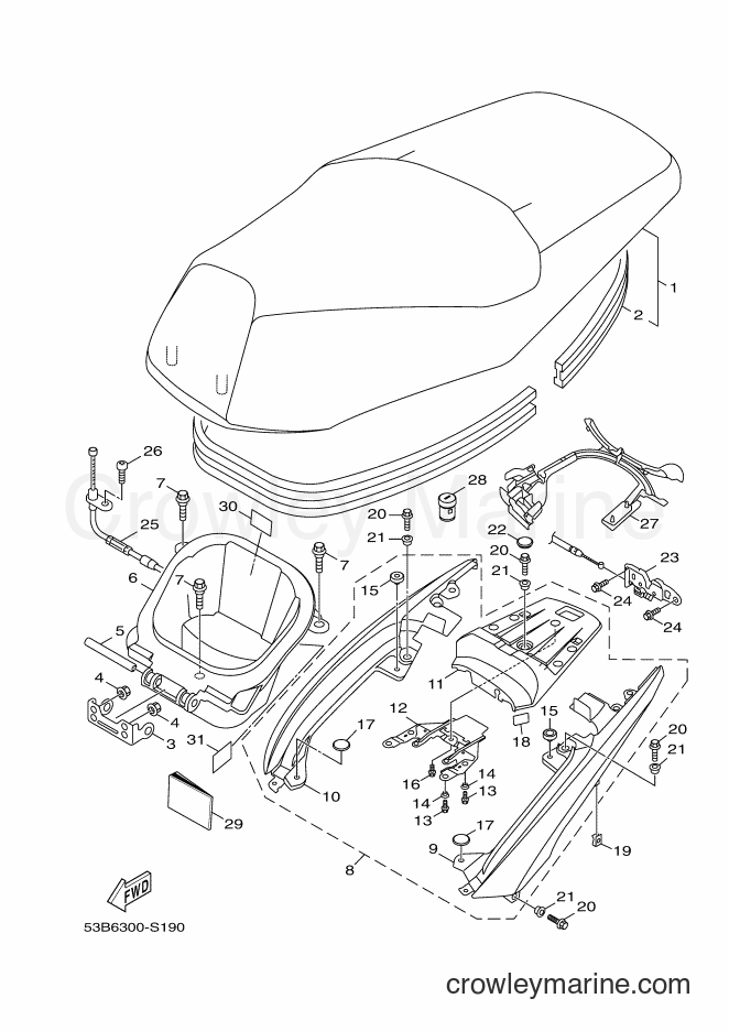 2017 Scooter HW125 - HW125 (53B6) [010] - SEAT