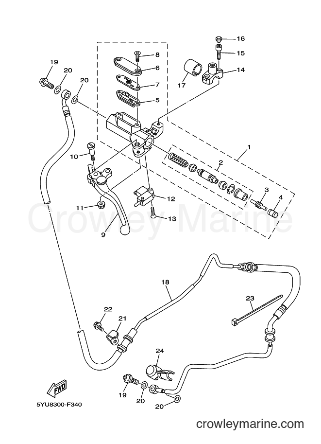 2007 Street Bike MT01 - MT01 (5YU8) [030] - FRONT MASTER CYLINDER 2