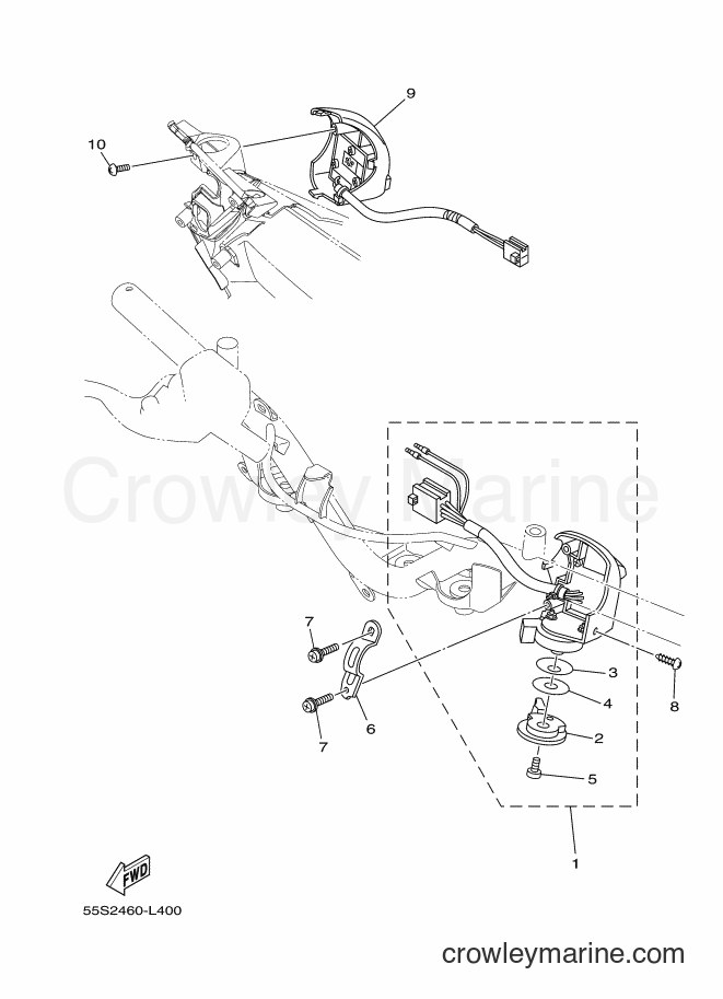 Yamaha Motors T135SEC (55S5) [010] - HANDLE SWITCH & LEVER