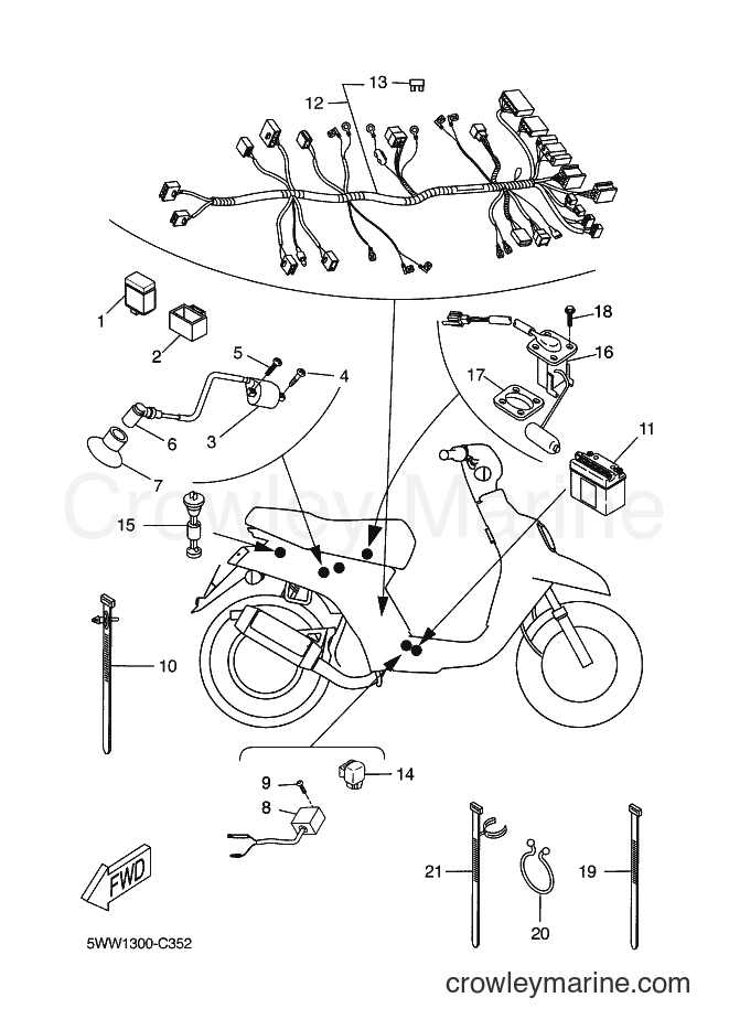 Yamaha Motors CW50 (5WW9) [050] - ELECTRICAL 2
