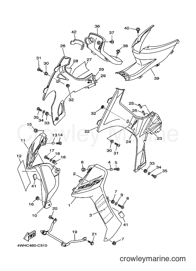 2003 Street Bike V110E - V110E (4WHC) [010] - LEG SHIELD