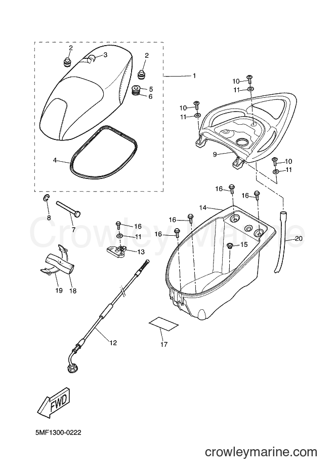 2002 Scooter XN150 - XN150 (5PR3) [010] - SEAT
