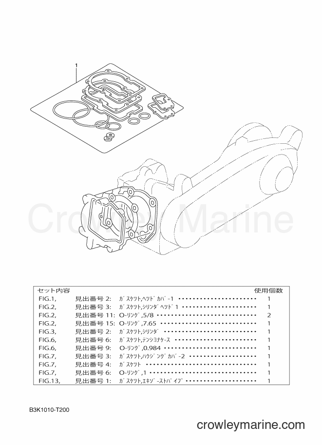 2018 Scooter CEH50D - CEH50D (B3K2) [010] - GASKET KIT A